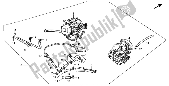 Wszystkie części do Ga? Nik (komplet) Honda PC 800 1989