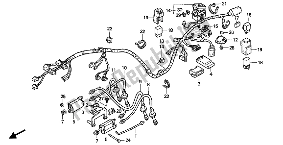 Todas las partes para Arnés De Cables de Honda CB 1000F 1994