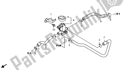 Alle onderdelen voor de Regelklep Voor Luchtinjectie van de Honda VT 750 CA 2009
