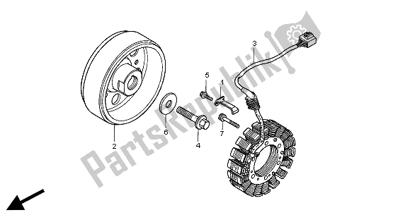 Tutte le parti per il Generatore del Honda CBR 900 RR 2000