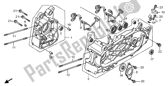 Todas las partes para Caja Del Cigüeñal de Honda FES 125A 2011