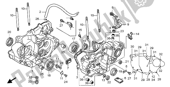 Todas las partes para Caja Del Cigüeñal de Honda CRF 250R 2004