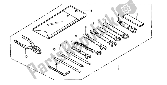 All parts for the Tools of the Honda XRV 750 Africa Twin 1991