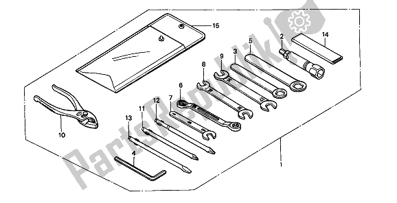 Tutte le parti per il Utensili del Honda XRV 750 Africa Twin 1991