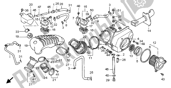 Tutte le parti per il Filtro Dell'aria del Honda XL 600V Transalp 1999