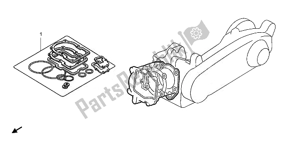 All parts for the Eop-1 Gasket Kit A of the Honda NSS 250S 2008