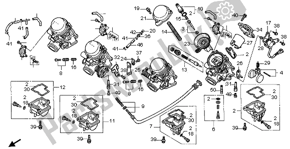 Tutte le parti per il Carburatore (parti Componenti) del Honda CBR 1000F 1996