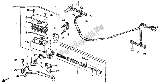 Wszystkie części do Pompa Sprz? G? A Honda GL 1500 SE 1994