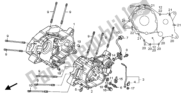 Todas las partes para Caja Del Cigüeñal de Honda VT 125C 2001