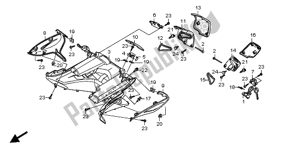 Wszystkie części do Wewn? Trze Pud? O Honda FJS 400A 2009