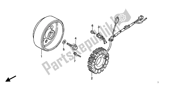 Todas las partes para Generador de Honda NX 650 1994