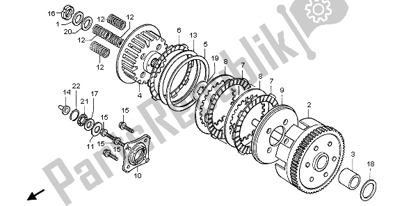 Todas las partes para Embrague de Honda CA 125 1996