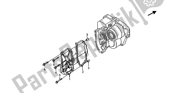 All parts for the Shift Cover of the Honda ST 1100 1990