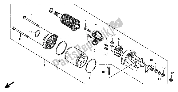 Todas las partes para Motor De Arranque de Honda FJS 400 2011