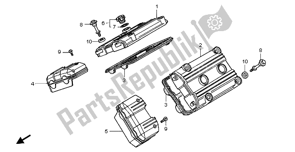 Todas las partes para Cubierta De Tapa De Cilindro de Honda ST 1100 1995