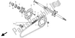 REAR WHEEL AXLE & DRIVE CHAIN