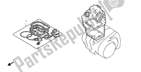 Tutte le parti per il Kit Di Guarnizioni Eop-1 A del Honda CRF 150 RB LW 2008