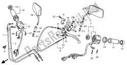 HANDLE LEVER & SWITCH & CABLE & MIRROR