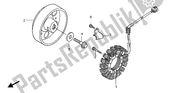 Todas las partes para Generador de Honda CB 1300 SA 2007