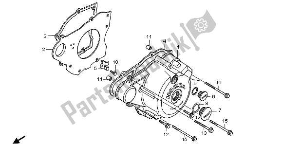 Todas as partes de Tampa Do Cárter Esquerdo do Honda CB 250 1997