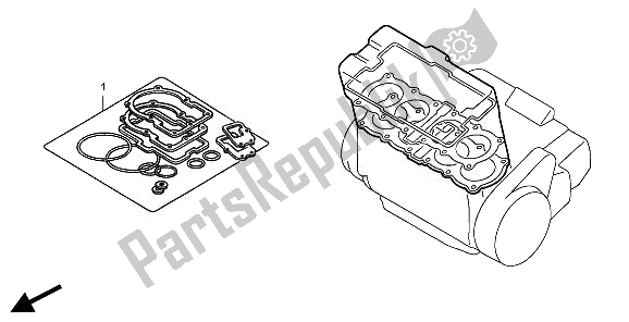 All parts for the Eop-1 Gasket Kit A of the Honda CBR 600 RA 2011