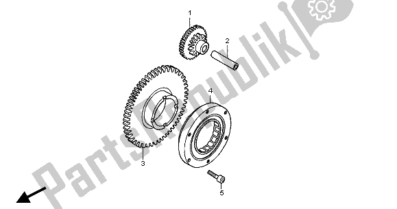 All parts for the Starting Clutch of the Honda CBF 600 SA 2004