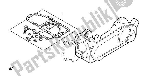 All parts for the Eop-2 Gasket Kit B of the Honda PES 125 2013