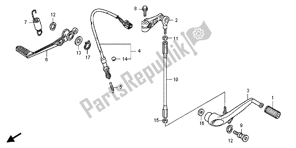Todas las partes para Pedal de Honda CBR 1000 RR 2013