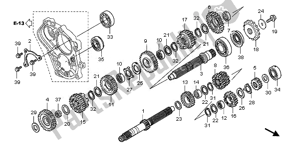 Tutte le parti per il Trasmissione del Honda CB 1000R 2011