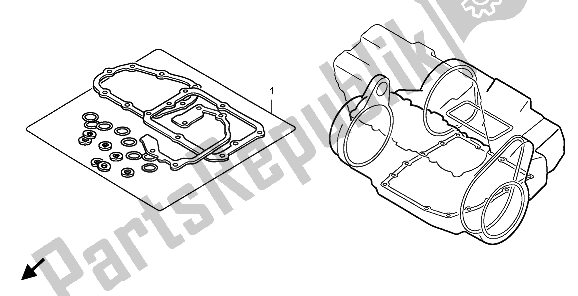 Tutte le parti per il Kit Di Guarnizioni Eop-2 B del Honda CBF 1000 2009