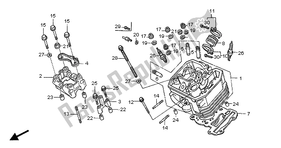 Todas las partes para Culata Delantera de Honda NT 650V 2001