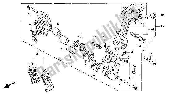 Todas las partes para Pinza De Freno Delantero (izquierda) de Honda CBR 1100 XX 2001