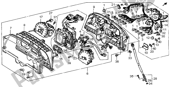 Todas las partes para Metro (kmh) de Honda GL 1500 SE 1995