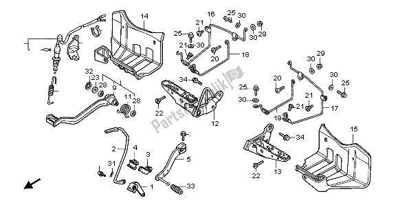 Todas las partes para Paso de Honda TRX 300 EX Fourtrax 2000