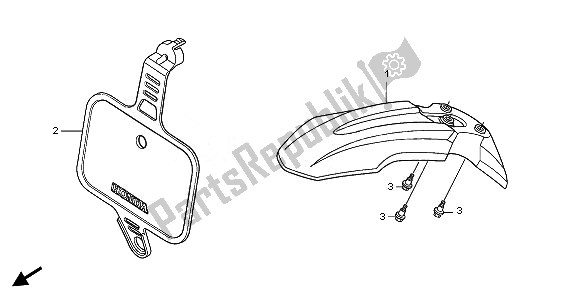 Todas las partes para Guardabarros Delantero de Honda CRF 50F 2008
