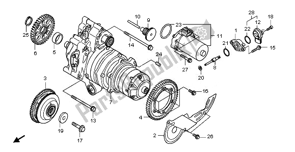 Tutte le parti per il Unità Di Poppa del Honda NSA 700A 2008