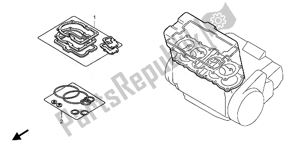 Todas as partes de Kit De Junta Eop-1 A do Honda CB 1300 SA 2008