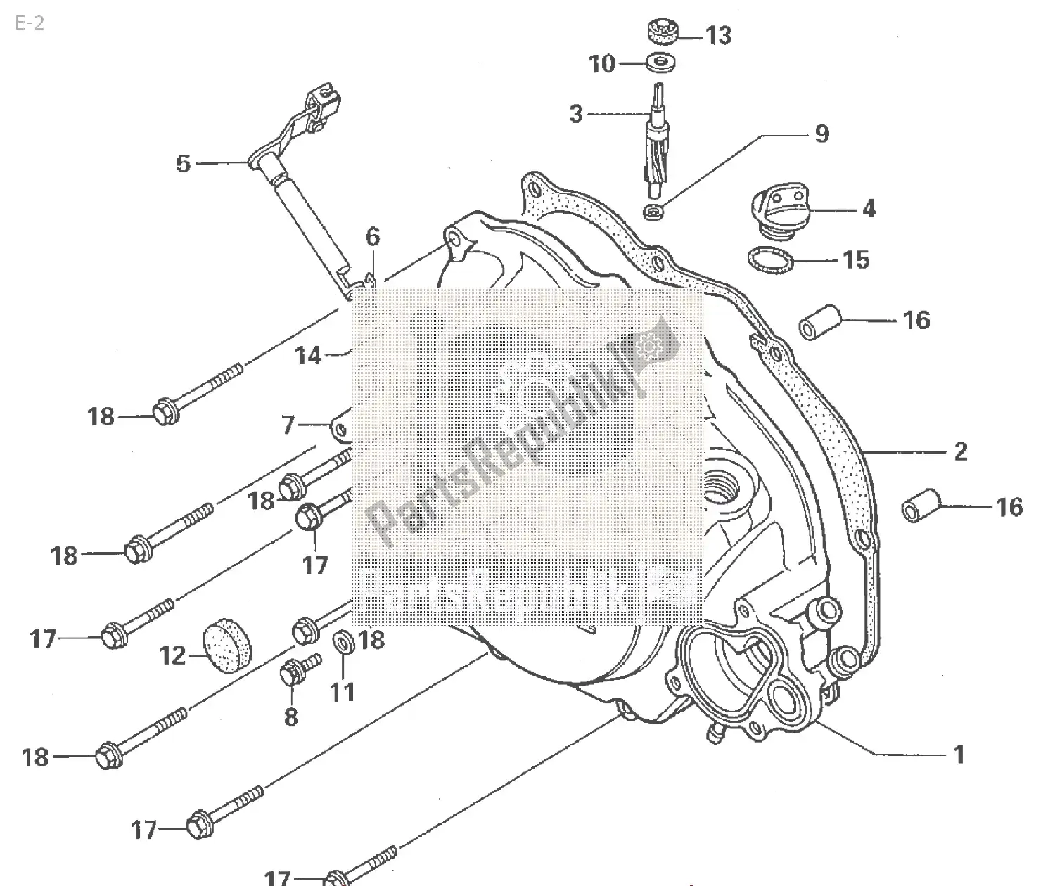 Tutte le parti per il E-2 del Honda NSR 50 2000