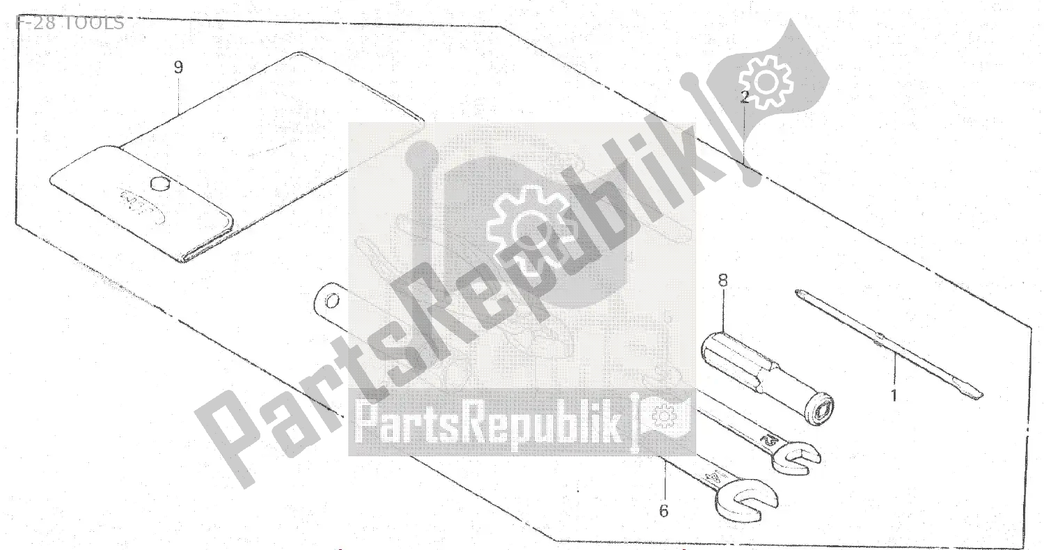 Tutte le parti per il F-28 Tools del Honda MBX 80 1983