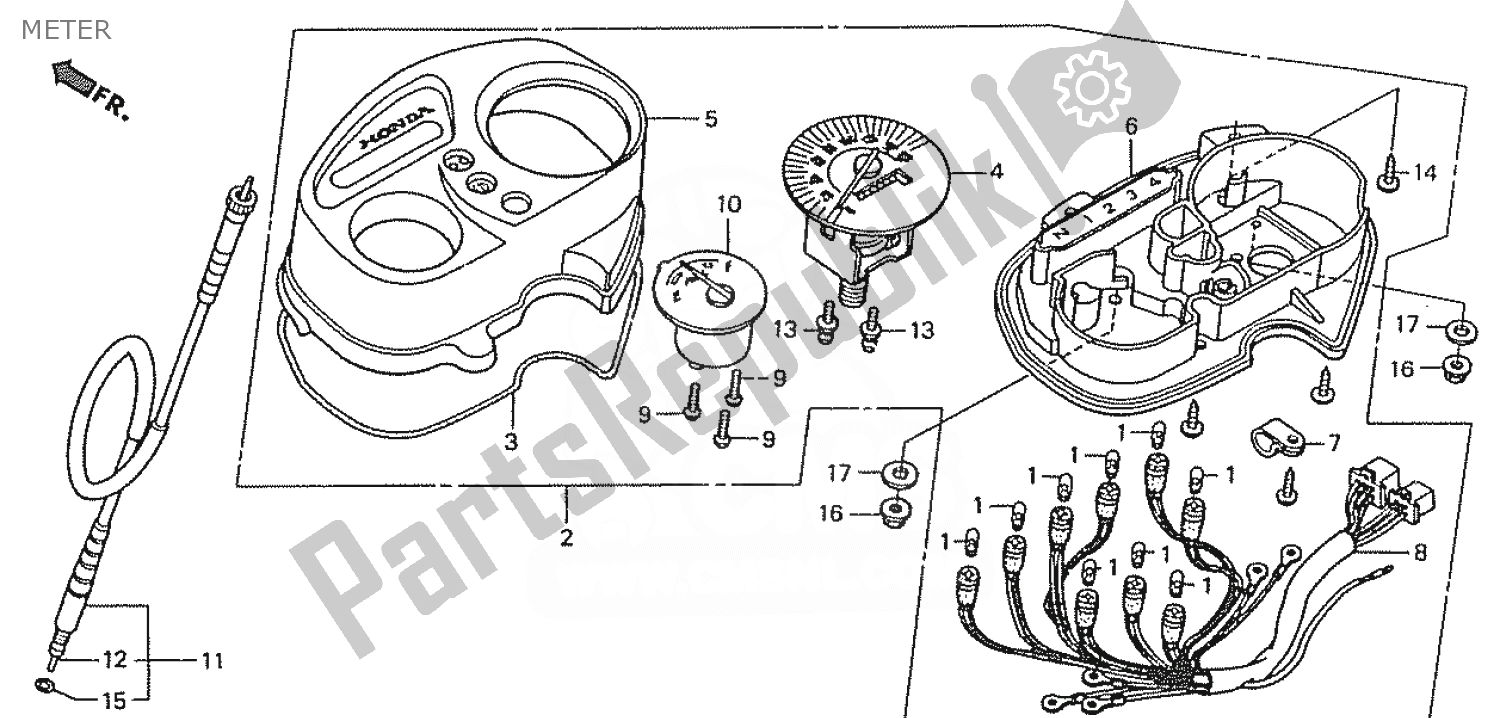 All parts for the Meter of the Honda ZN 110 Nice 1950 - 2023