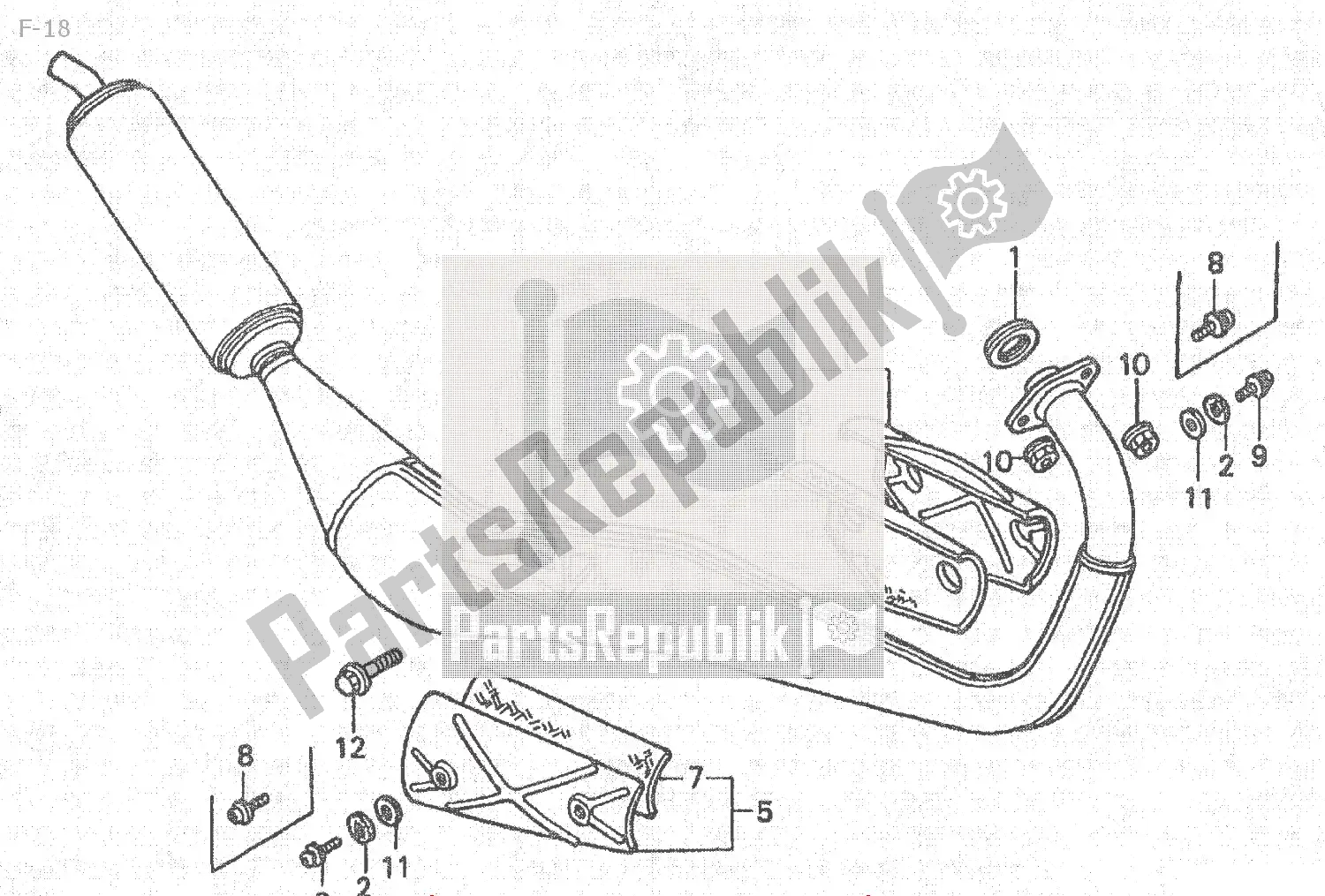 Tutte le parti per il F-18 del Honda NSR 80 1988