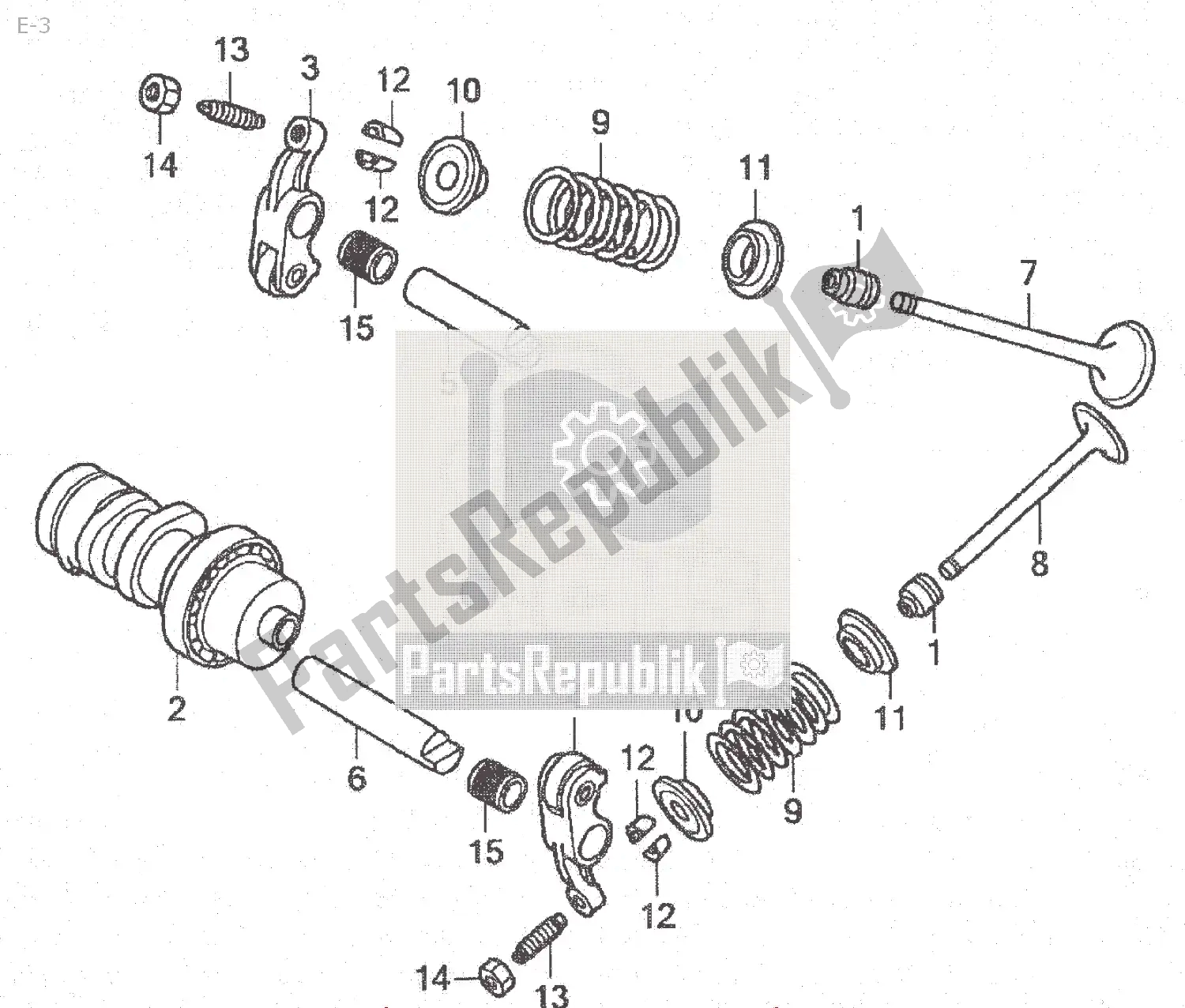 Toutes les pièces pour le E-3 du Honda MSX 125 2013