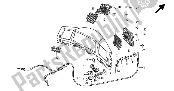 Wszystkie części do Panel Licznika Honda GL 1500 SE 2000