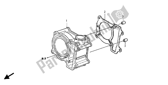 All parts for the Cylinder of the Honda SH 125R 2012