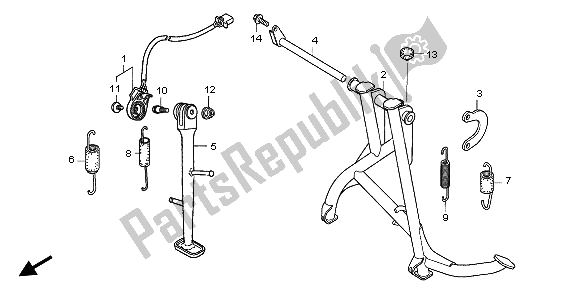 Wszystkie części do Stoisko Honda CBF 600 SA 2006