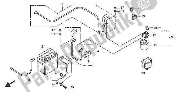 Tutte le parti per il Batteria del Honda XR 125L 2005