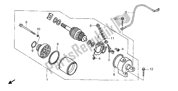 Todas las partes para Motor De Arranque de Honda TRX 450 ER 2007