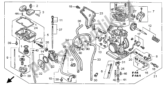 Todas las partes para Carburador de Honda CRF 450X 2009