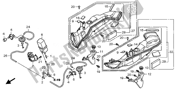 Toutes les pièces pour le Conduit D'admission D'air Et électrovanne du Honda CBR 1000 RA 2010