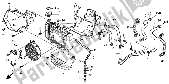 Tutte le parti per il Termosifone del Honda SH 150 2012